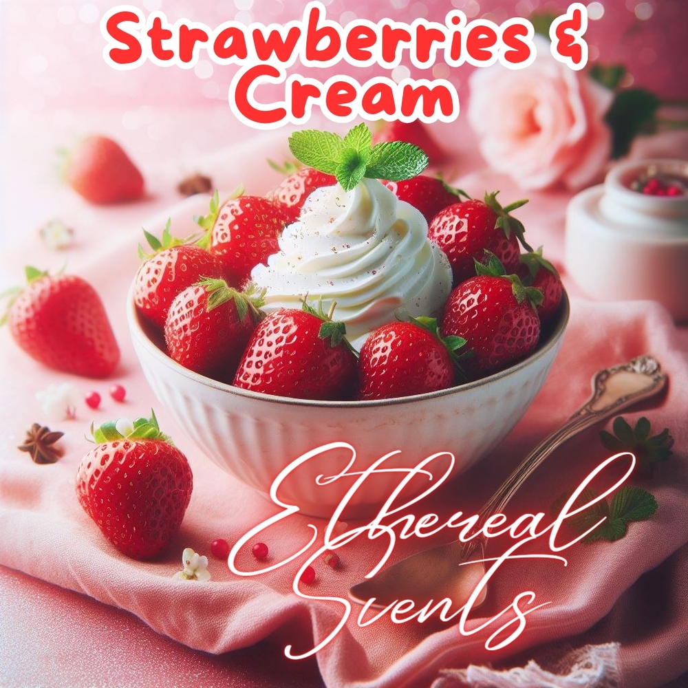 Strawberries And Cream Wooden Wick Candle 13.5oz - Picture 3 of 3